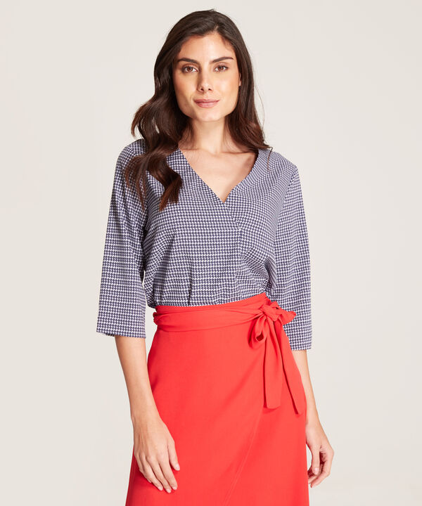 Blusa Estampada Manga ¾  image number null