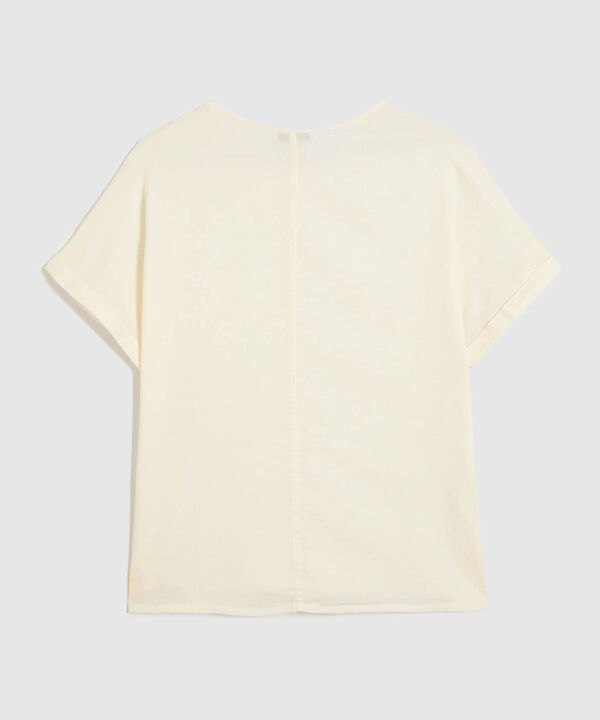 Blusa en Efecto Lino image number null
