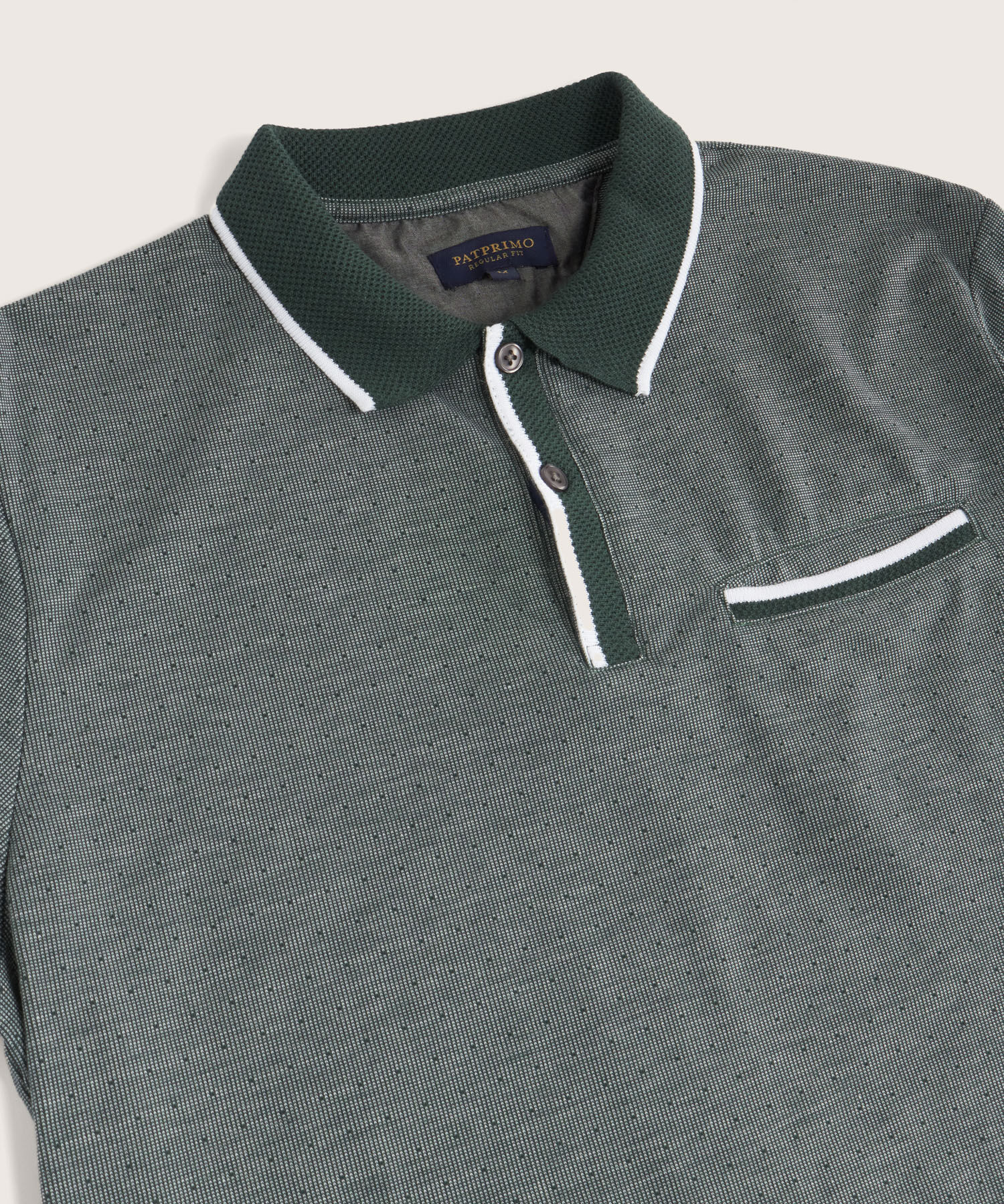 Polo Cuello Tejido, Con Bolsillo