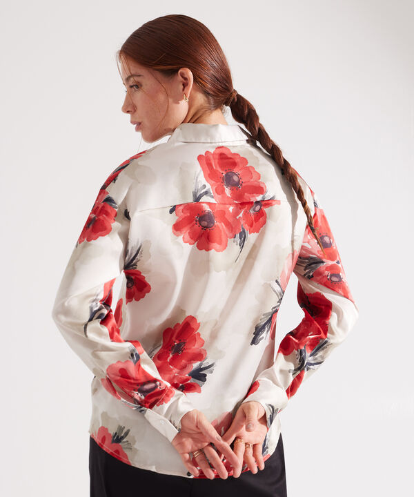 Camisa Estampada  Manga Larga