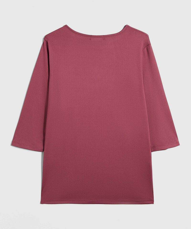 Camiseta Unicolor Para Mujer
