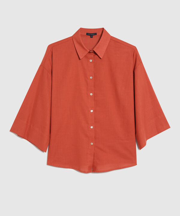 Camisa Unicolor Cuello Resort