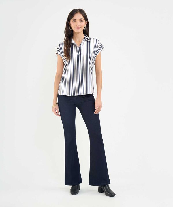 Blusa Satinada Estampada image number null
