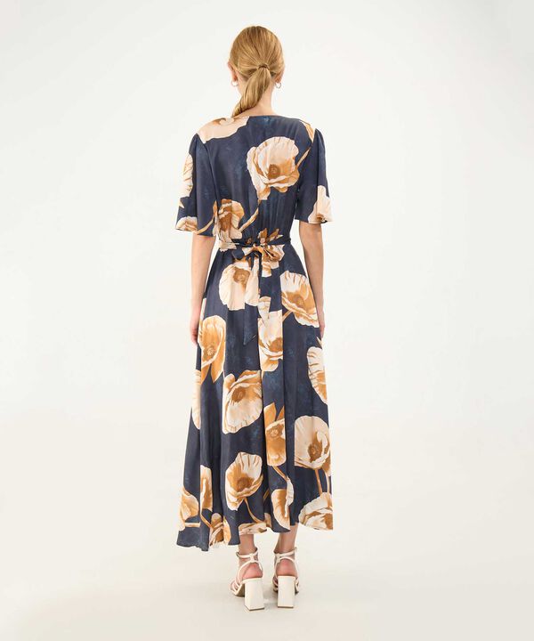 Vestido Estampado Escote en V