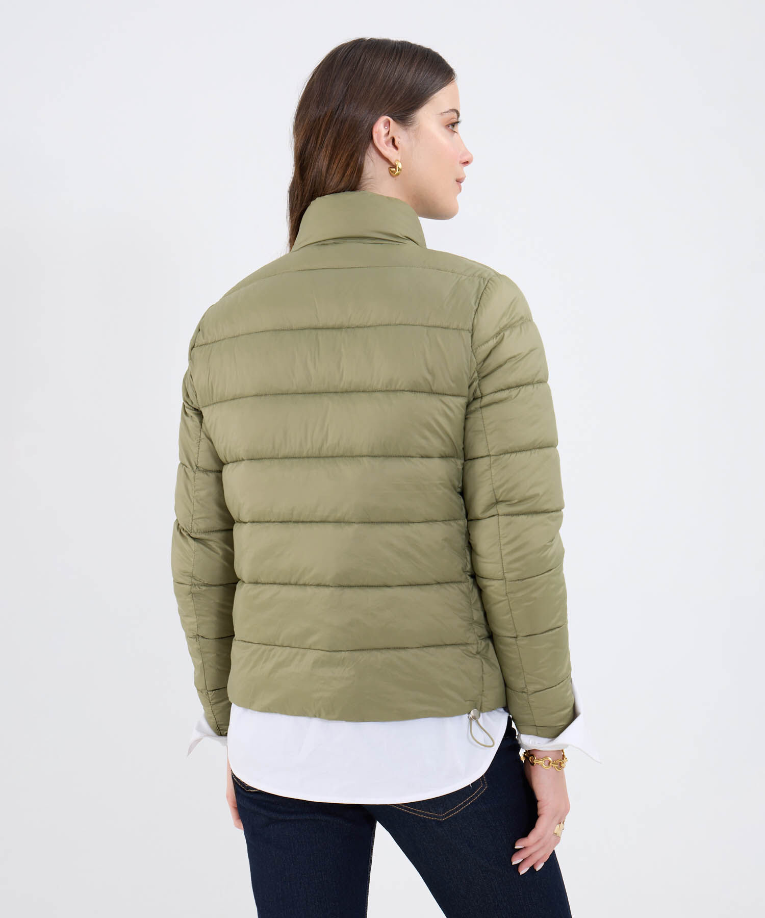 Chaqueta Acolchada Cuello Alto