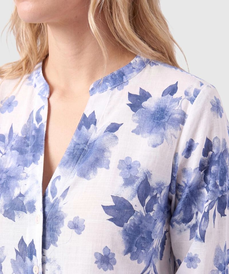 Blusa Manga Larga Con Ajuste Para Mujer