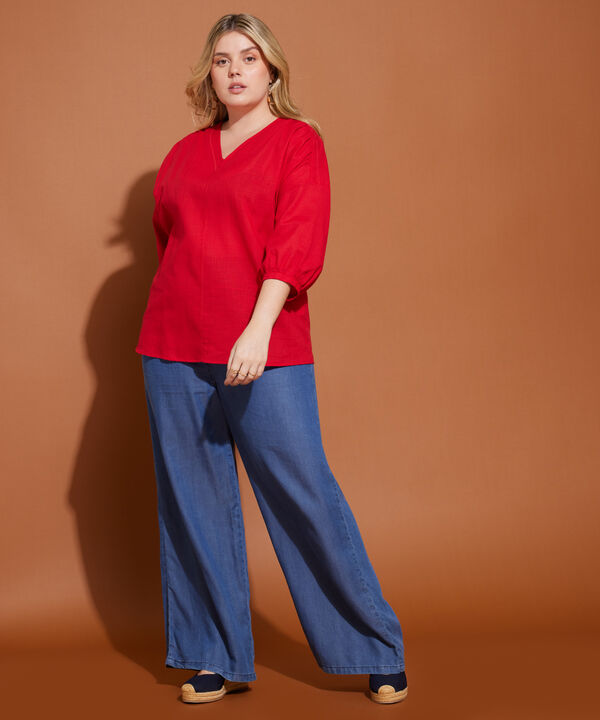 Jean Fluido Wide Leg  Encauchado image number null