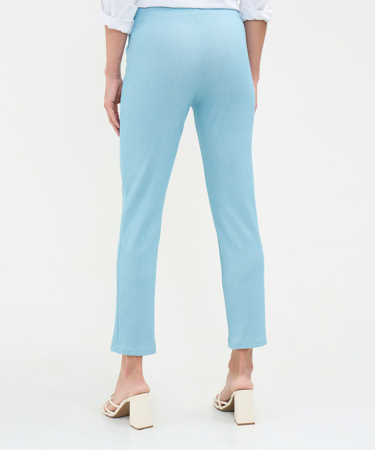 Leggings Básico Estampado A Rayas Con Elástico Interno, Lineas