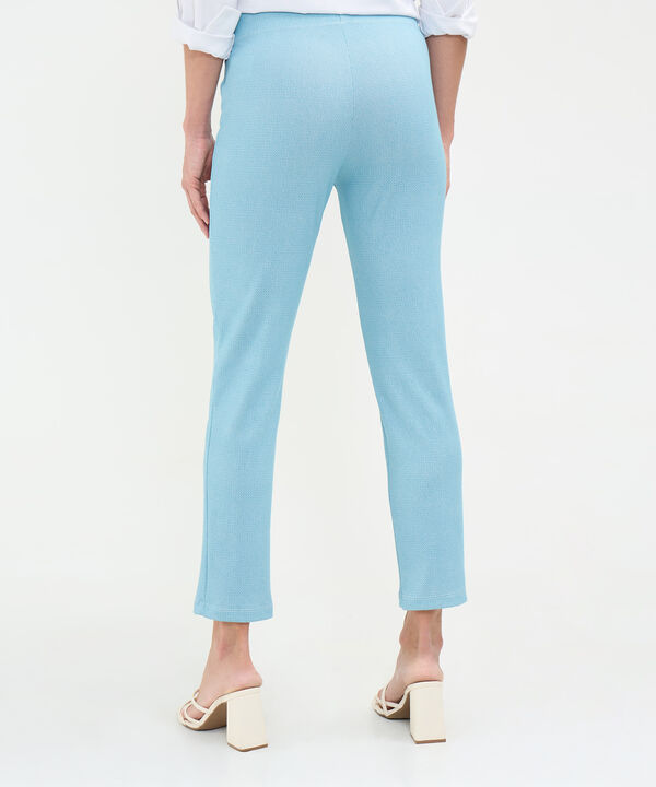 Leggings Básico Estampado A Rayas Con Elástico Interno, Lineas