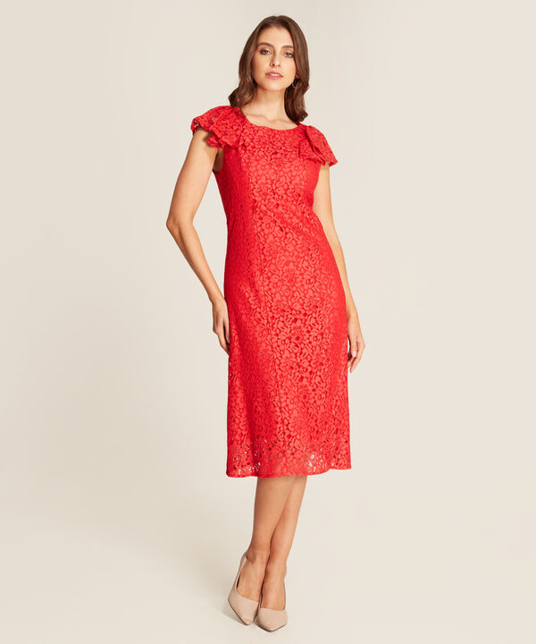 Vestido Mujer Midi De Encaje image number null