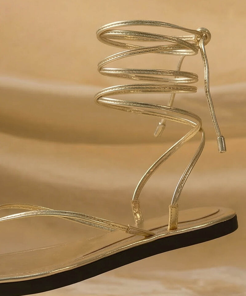 Sandalias De Amarre Tipo Romano Para Mujer