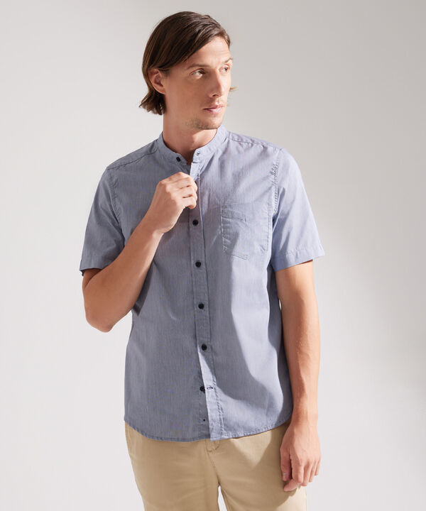 Camisa Manga Corta con Cuello Neru