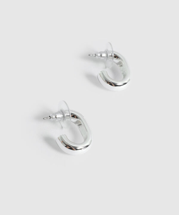 Aretes Tipo Argolla Gruesa Mujer