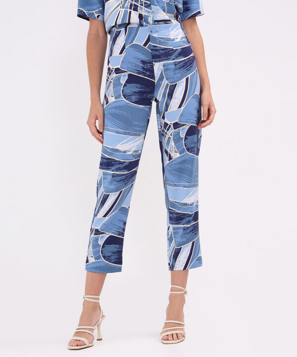 Pantalon Tiro Alto Estampado image number null