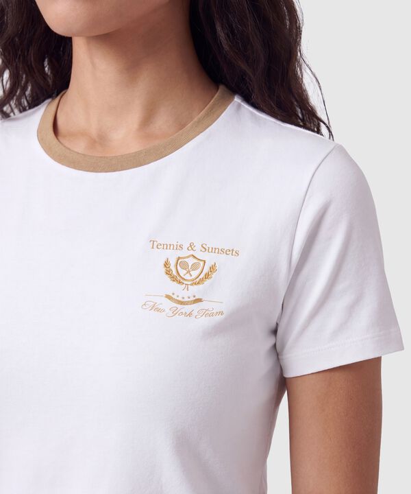 Camiseta Cuello Redondo Manga Corta Mujer