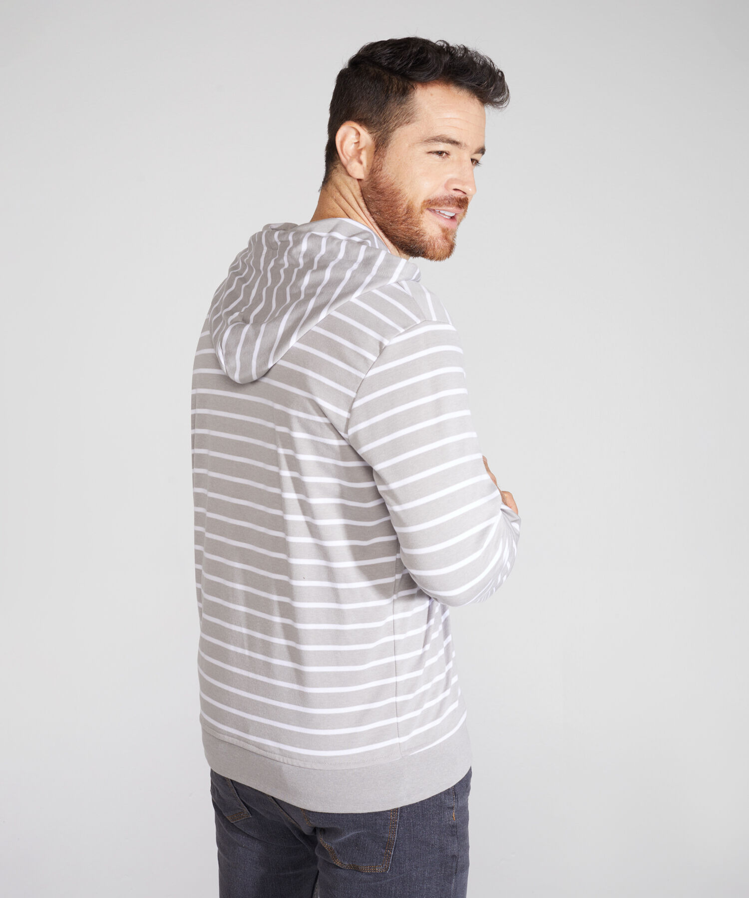 Buzo Zipper Preteñido Con Capota Y Cordón Ajustable