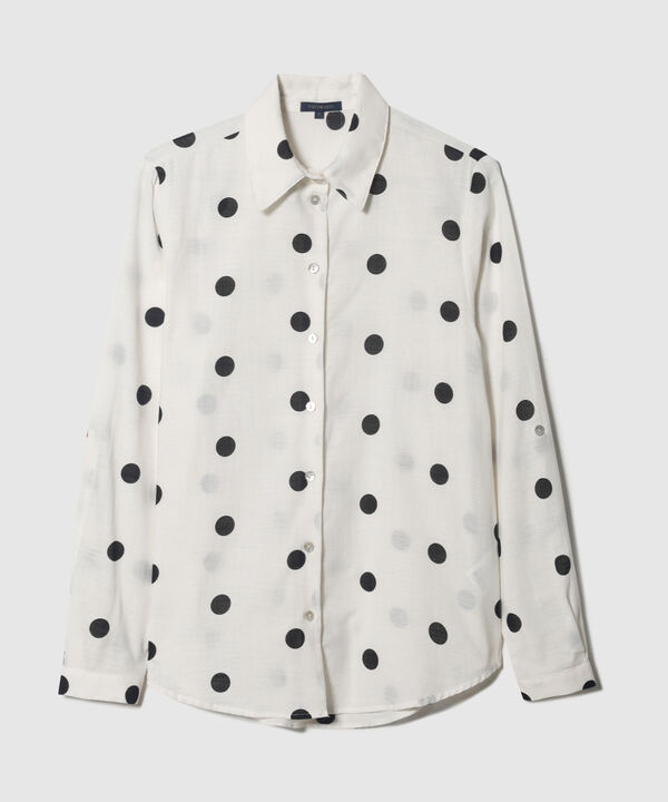 Camisa En Lino Manga Larga Con Charretera