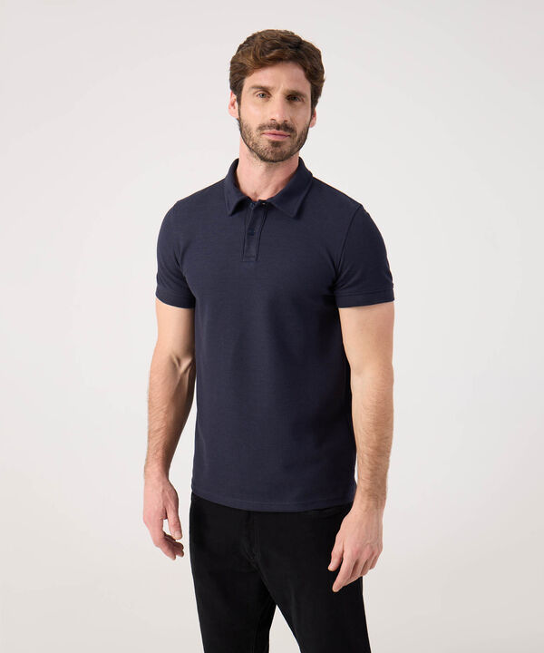 Polo Unicolor Texturizada  image number null