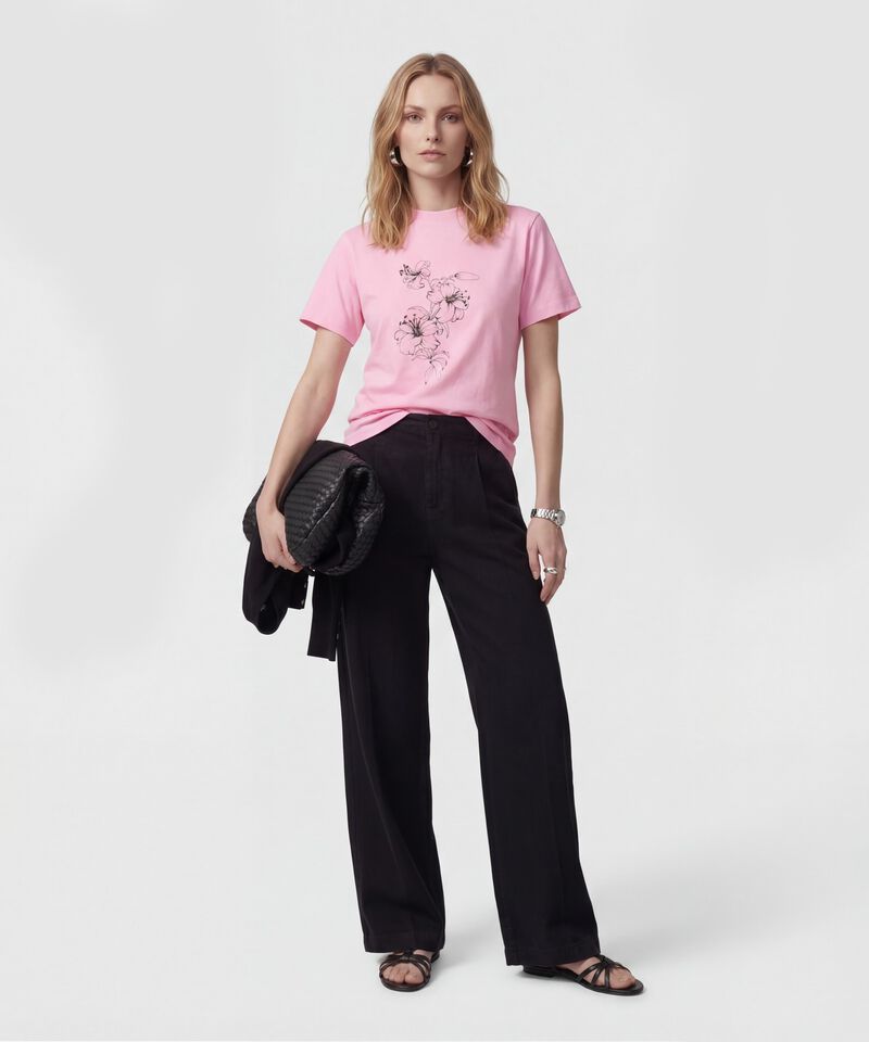 Camiseta Cuello Redondo Cl&aacute;sica Para Mujer