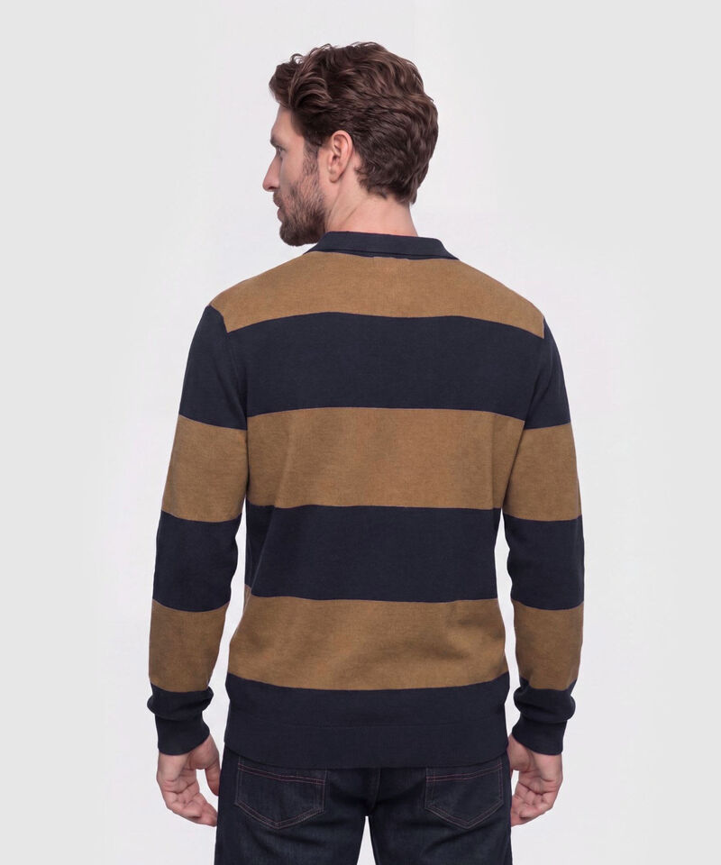 Buzo Tipo Polo Tejido para Hombre