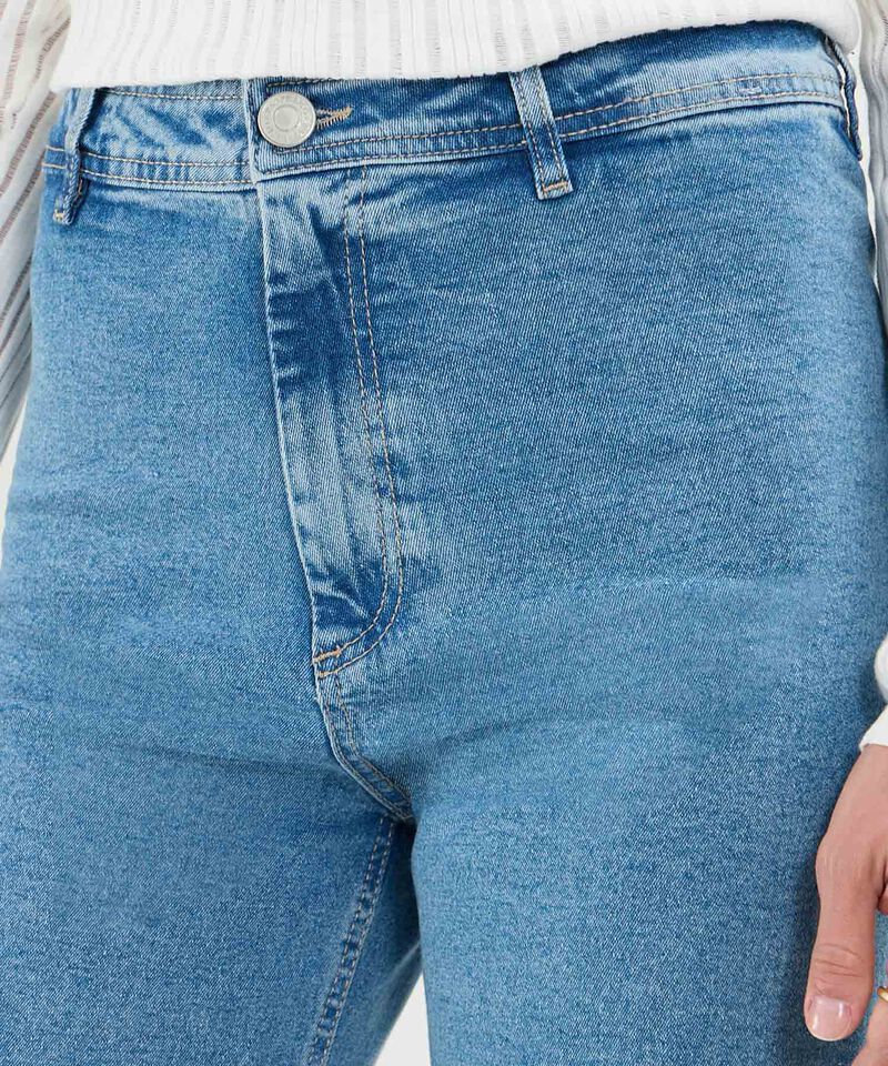 Jeans Culotte Tono Claro