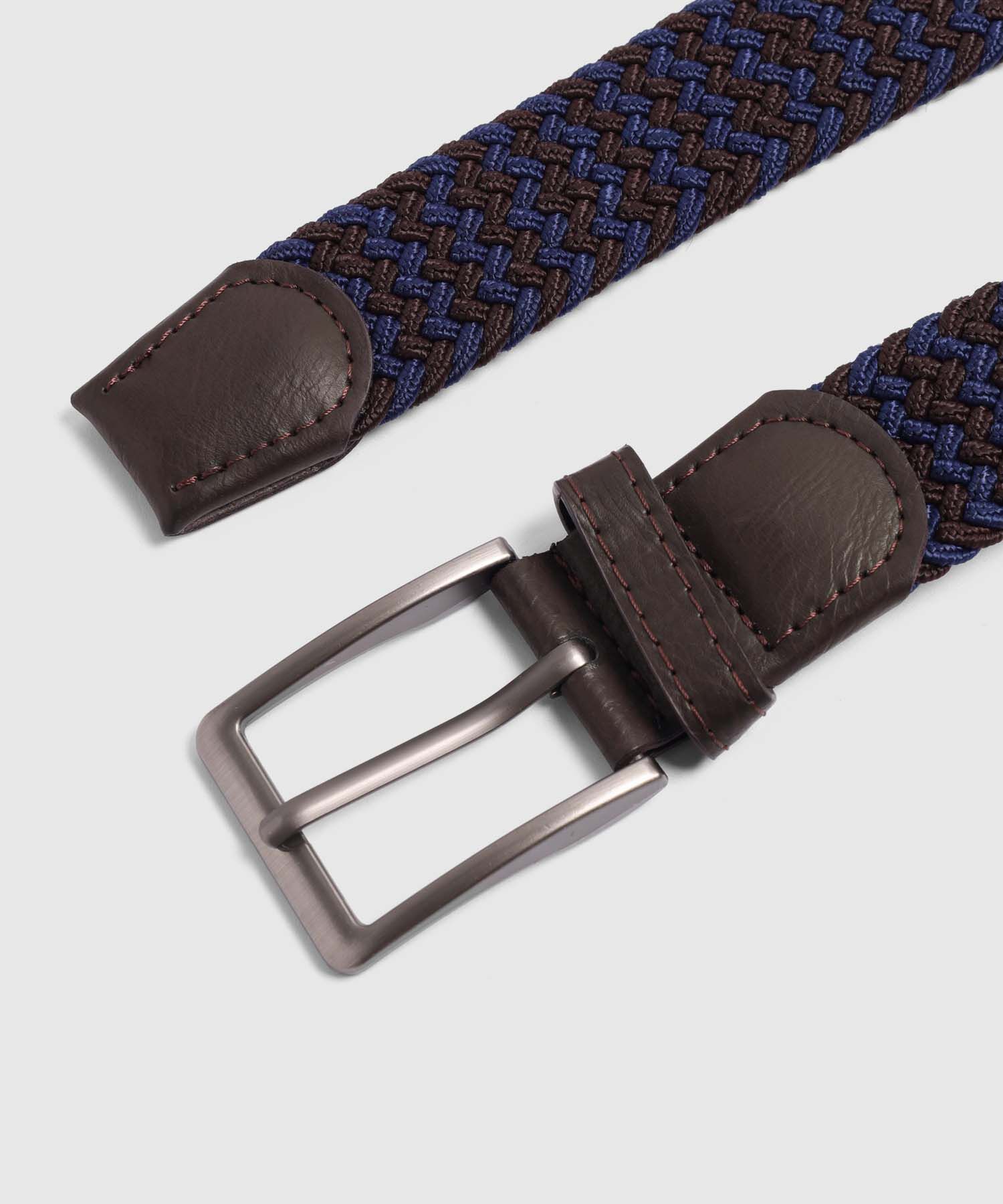 Cinturón Elástico Trenzado Estilizado Para Hombre