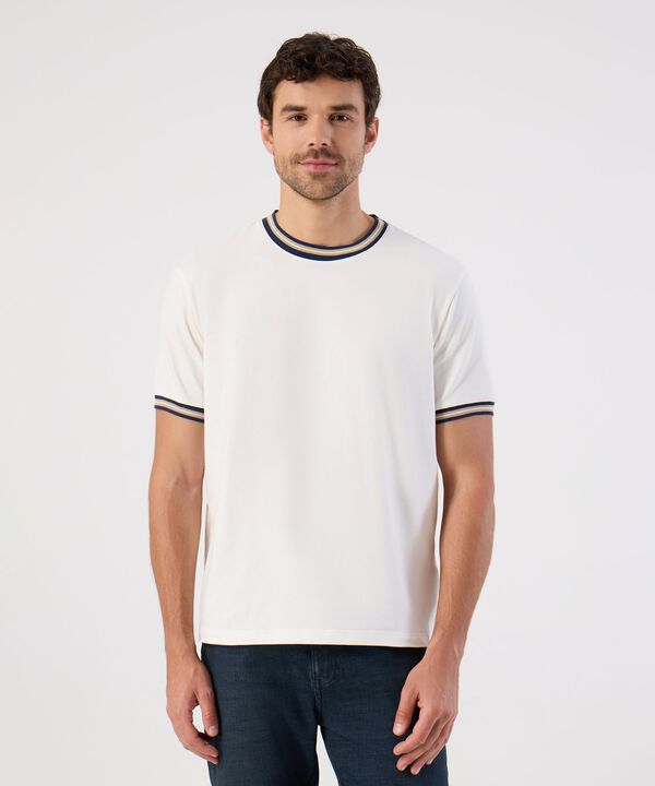 Camiseta Con Rib En Contraste Para Hombre image number null