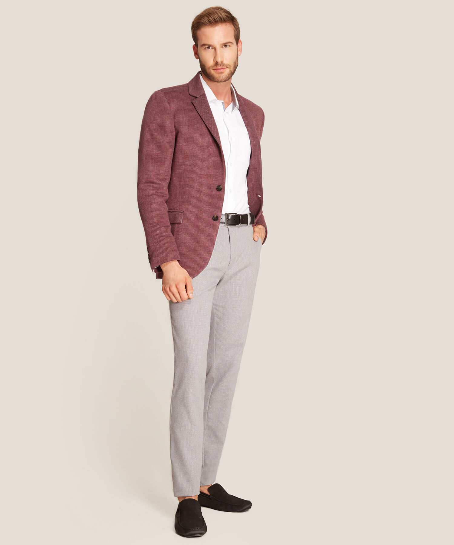 Blazer Con Textura Para Hombre