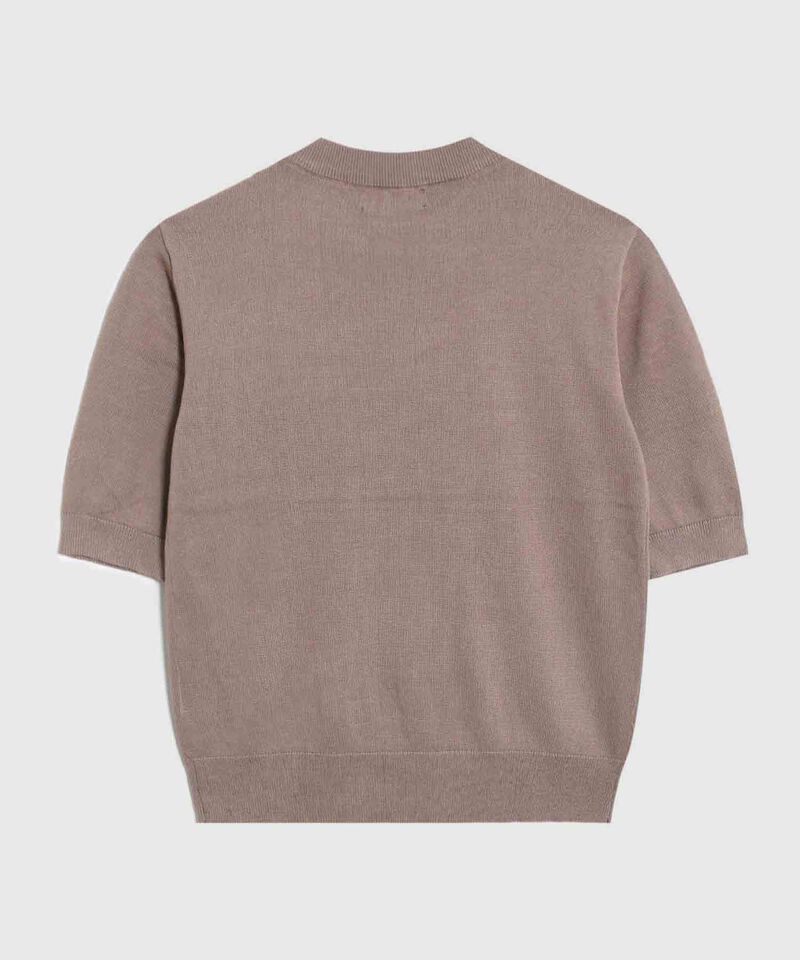 Camiseta Unicolor Manga Corta para Mujer