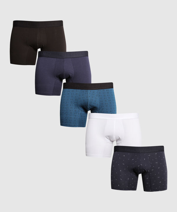Pack X 5 Boxer  Medio En Algodón image number null