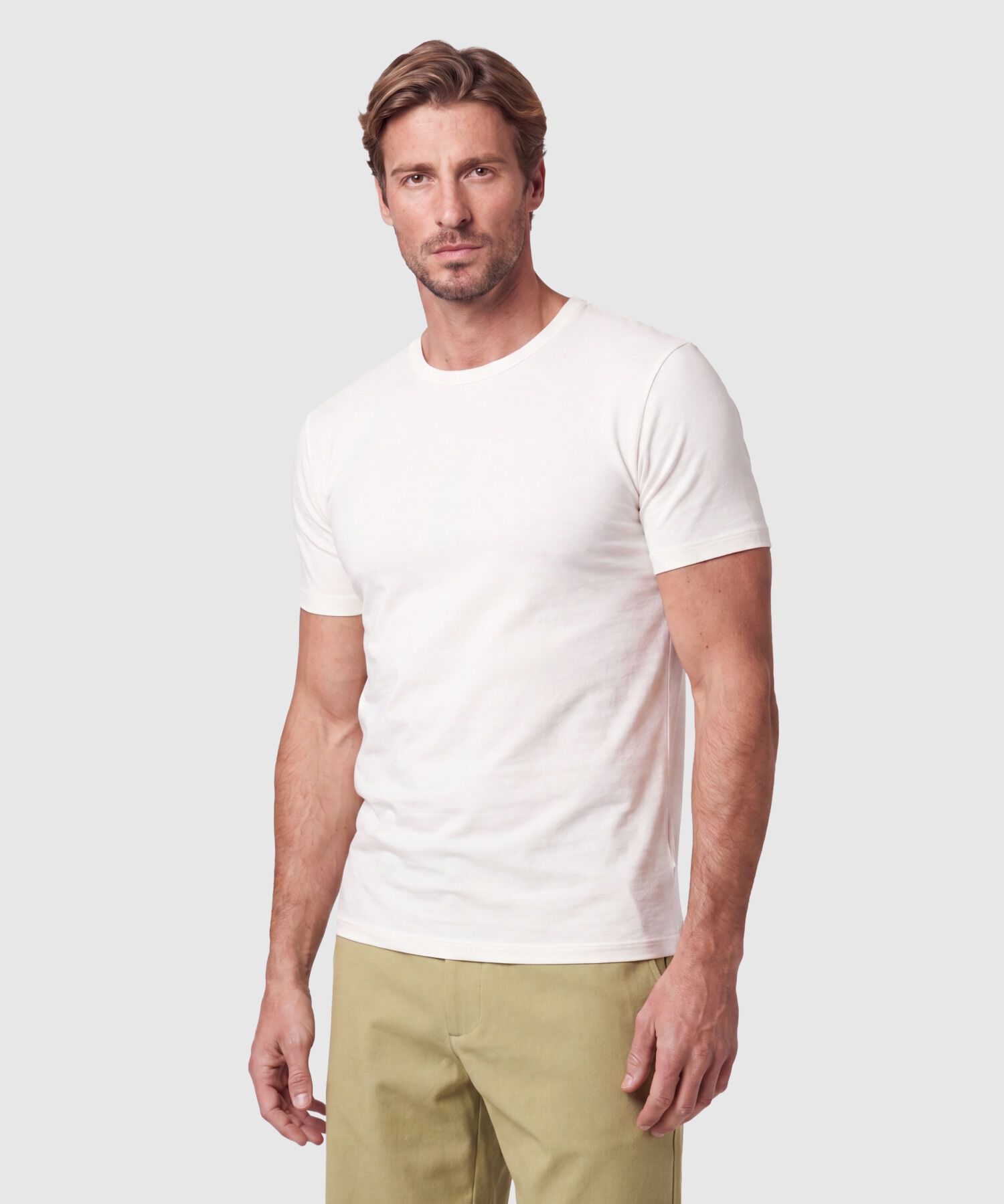 Camiseta B&aacute;sica Cuello Redondo Hombre