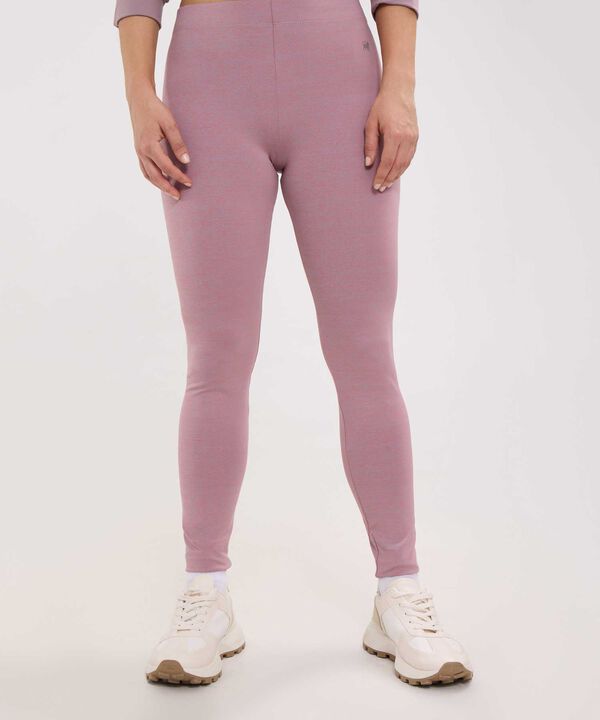 Leggings Para Mujer De Tejido Jaspeado  image number null