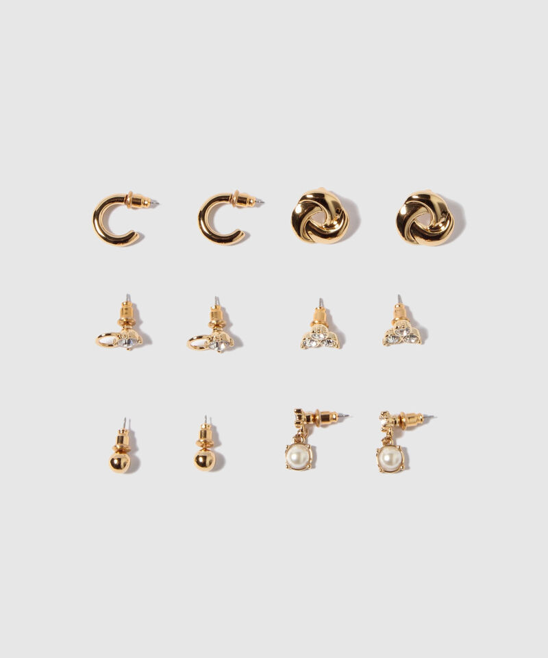 Aretes Set X 6 Pares De Aretes Ref. Kf232-0443