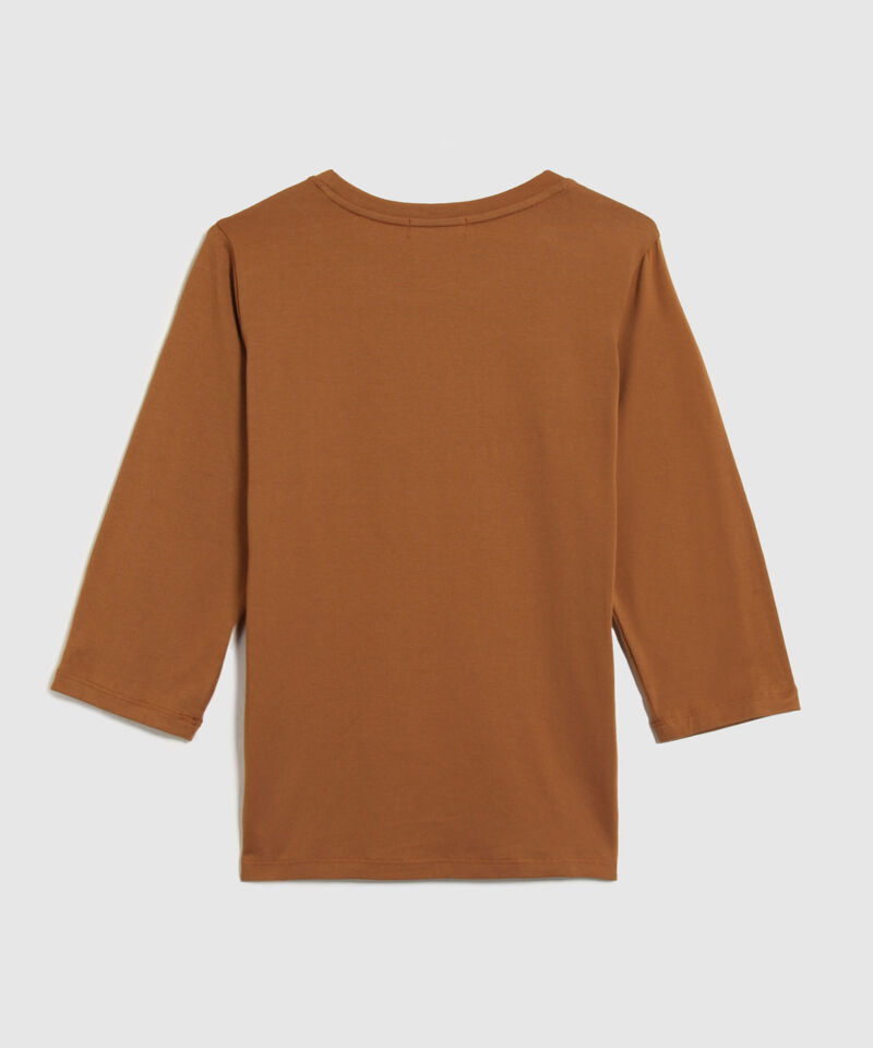 Camiseta Unicolor Con Detalle