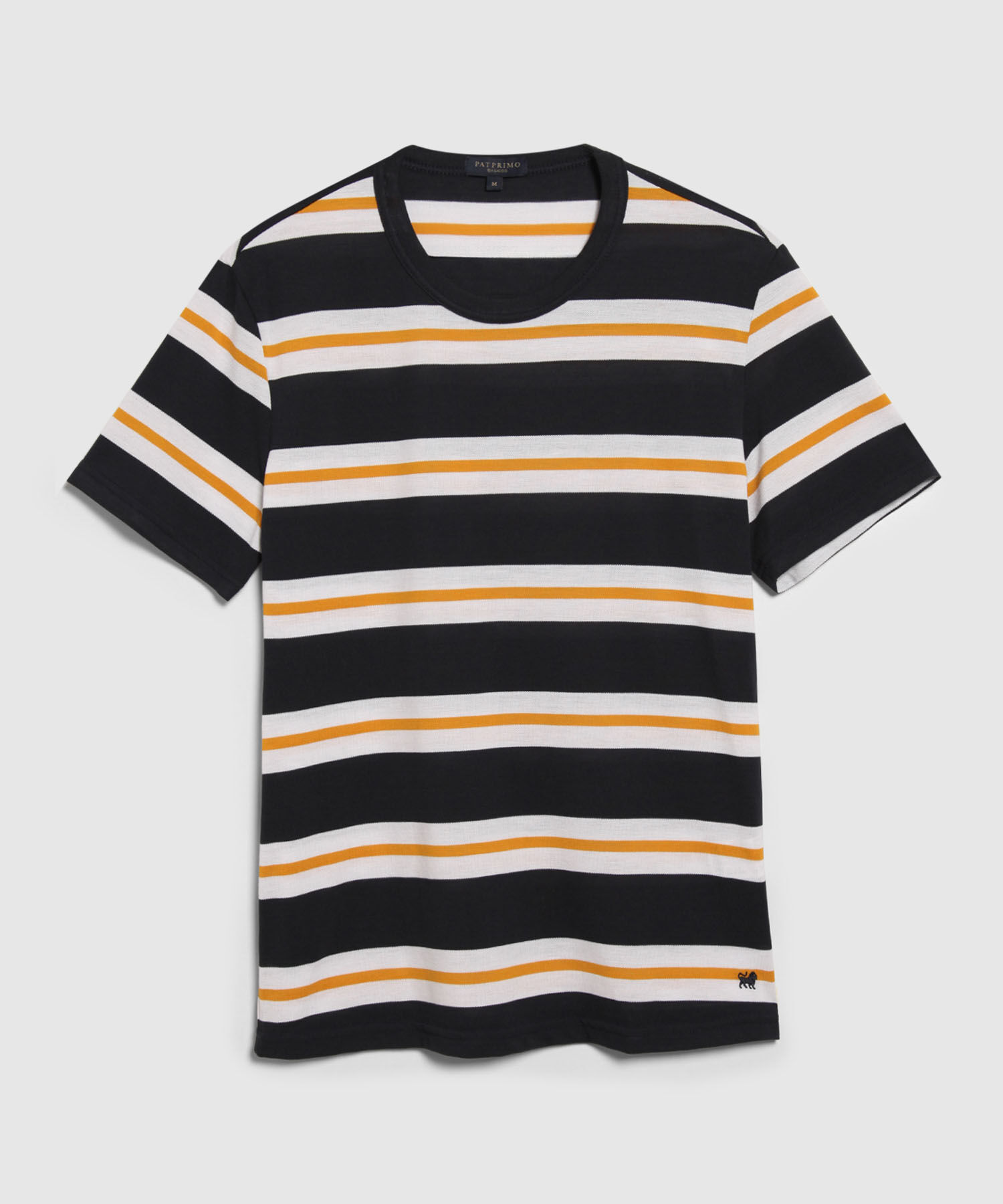 Camiseta Manga Corta Cuello Redondo A Rayas