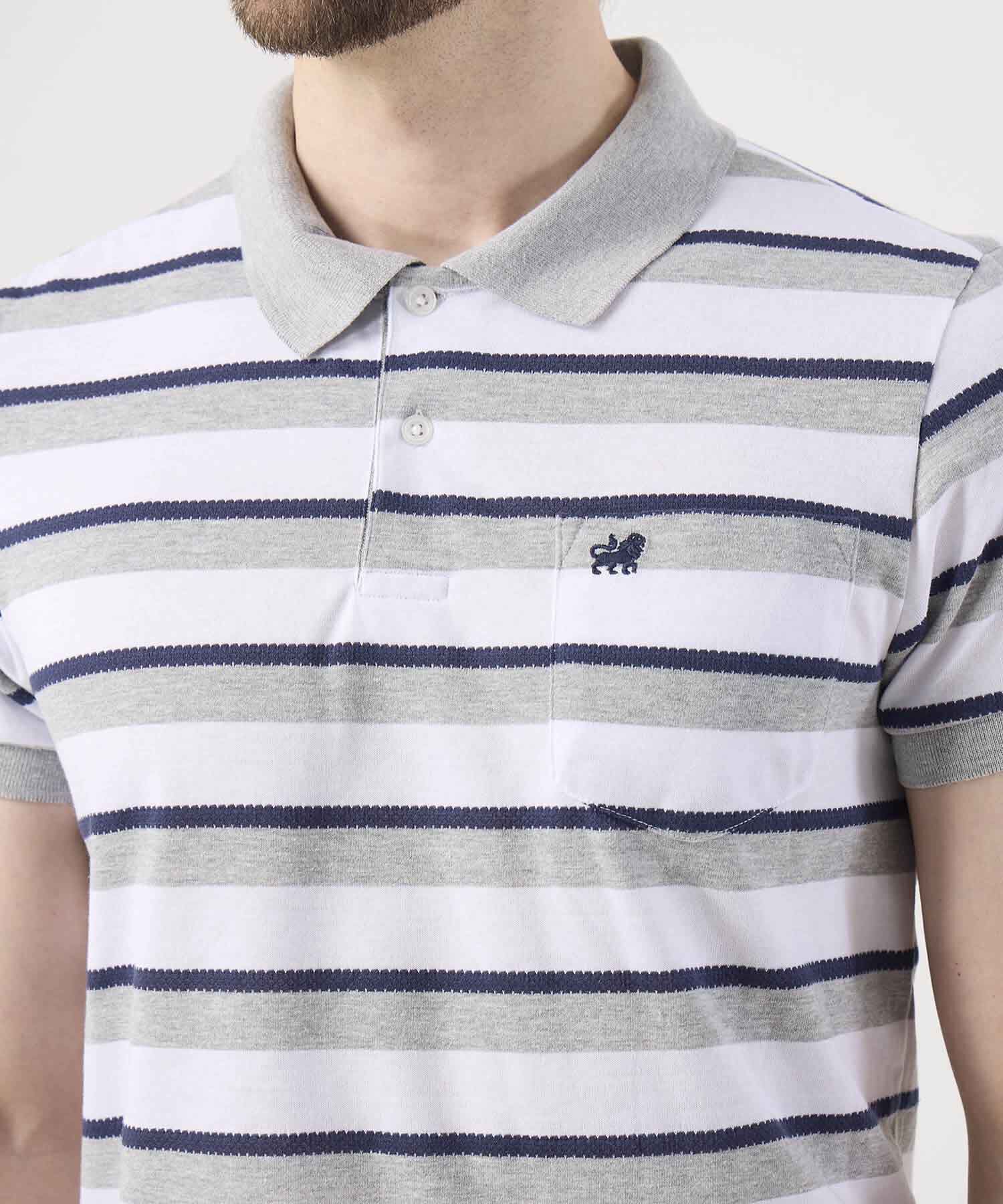 Polo Cuello Tejido Con Bolsillo Preteñida