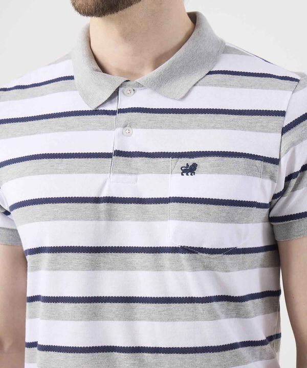 Polo Cuello Tejido Con Bolsillo Preteñida image number null
