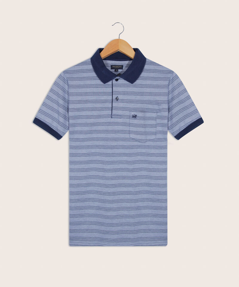 Polo Cuello Tejido Con Bolsillo