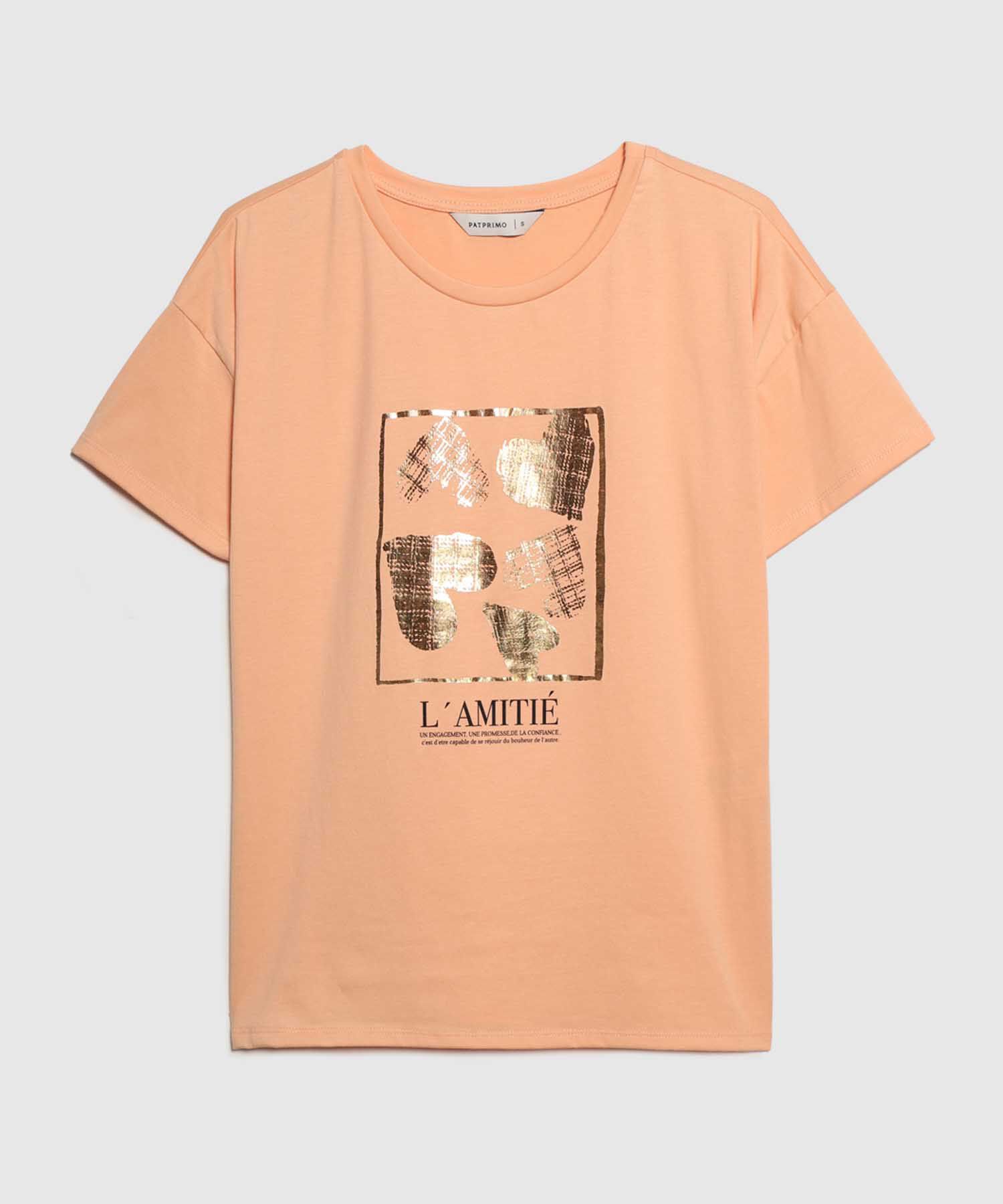 Camiseta Manga Corta Corrida Con Screen En Frente