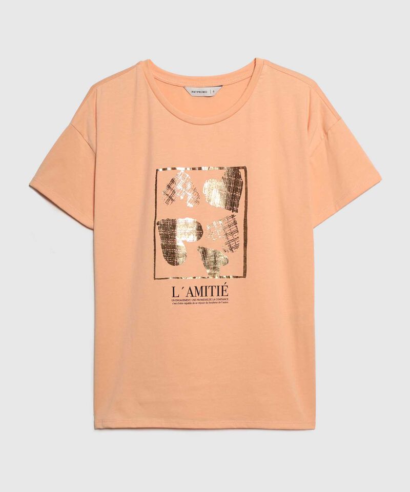 Camiseta Manga Corta Corrida Con Screen En Frente