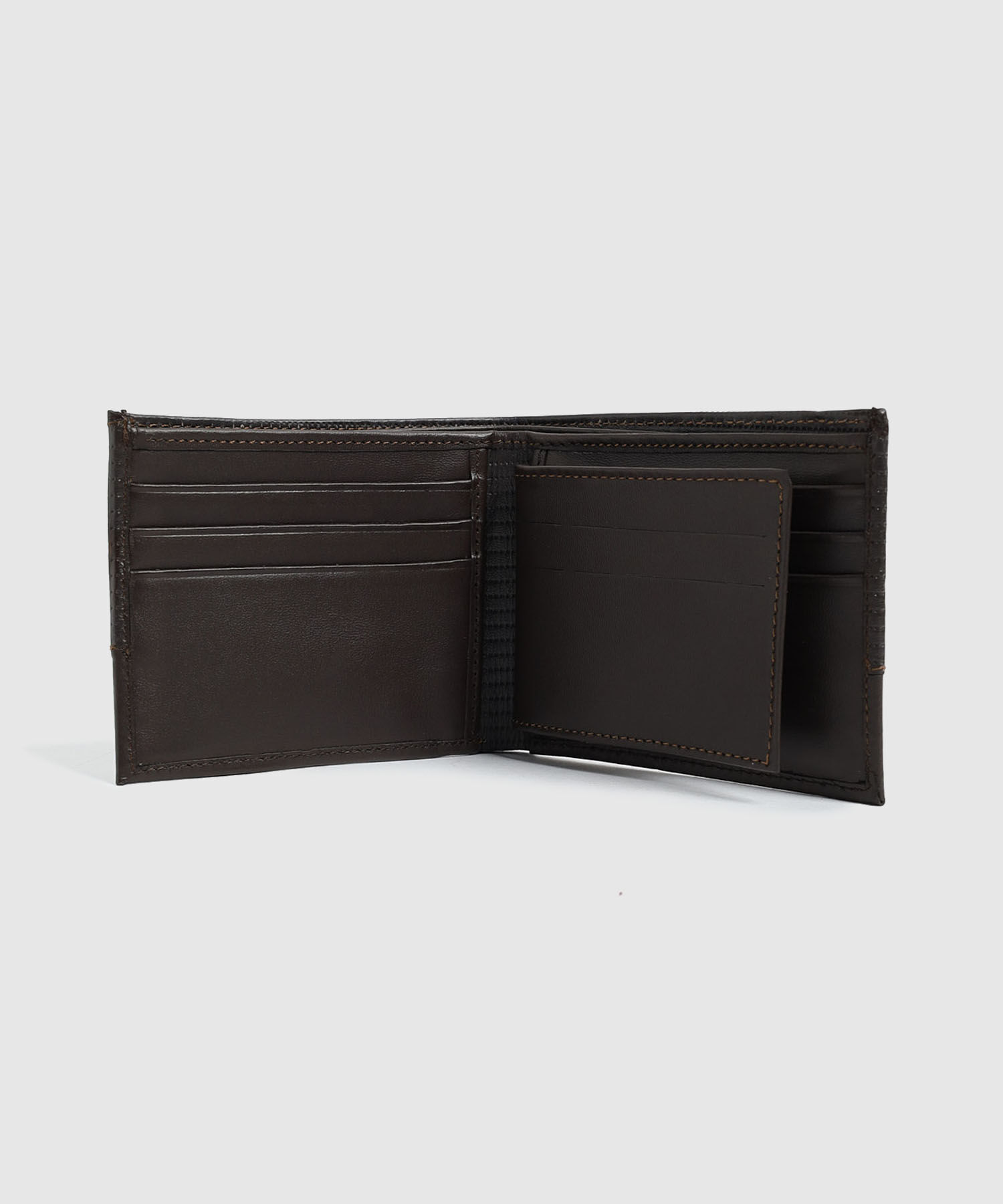 Billetera Plegable Con Detalle Hombre