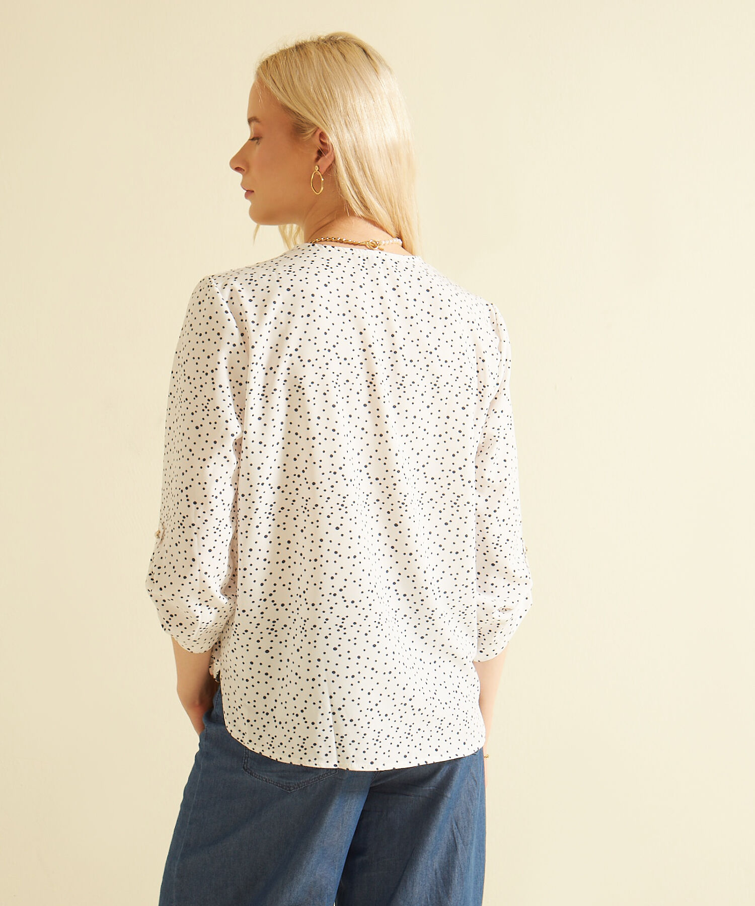 Blusa Manga 3/4 Estampada Monoproducto