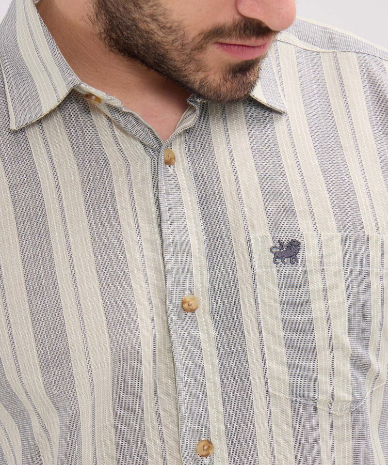 Camisa Preteñida, Manga Corta Con Bolsillo