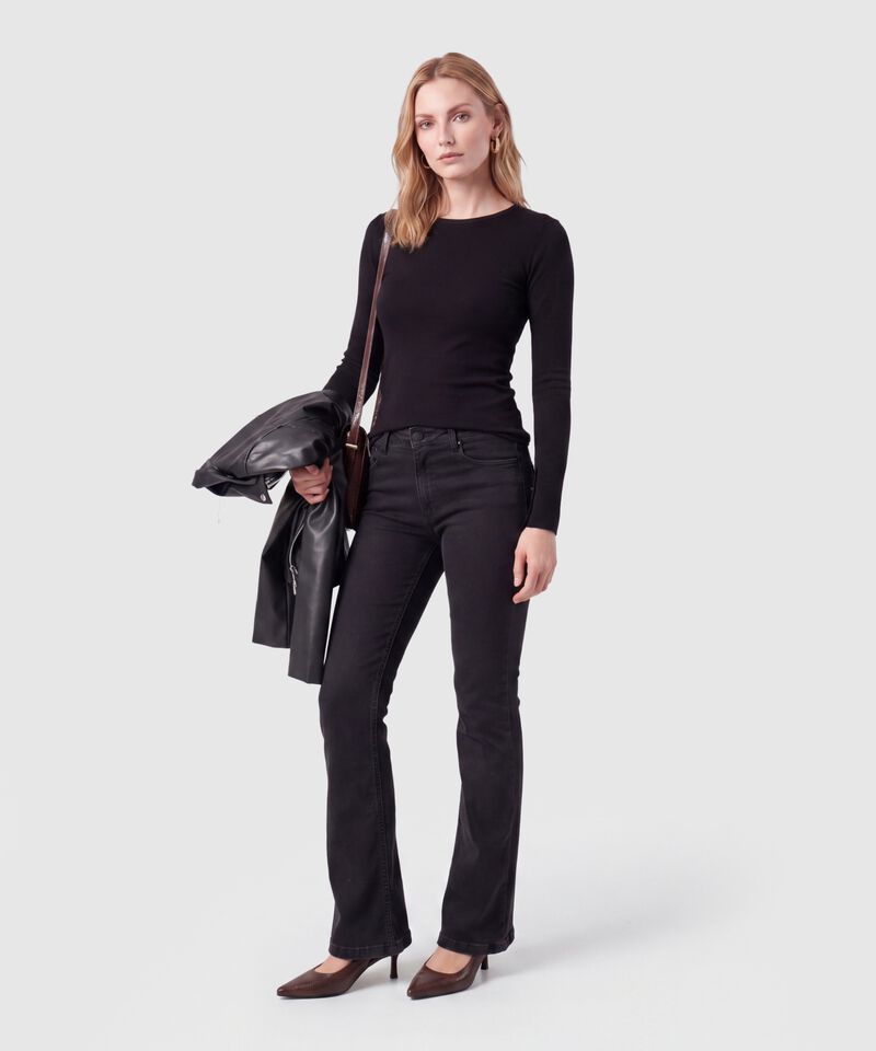 Jeans De Corte Flare Para Mujer