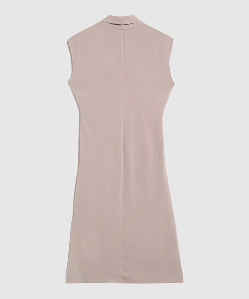 Vestido Midi Cruzado Con Nudo Frontal Para Mujer