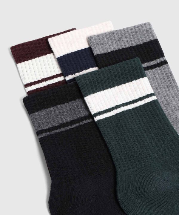 Pack X5 Medias Largas Unicolor image number null