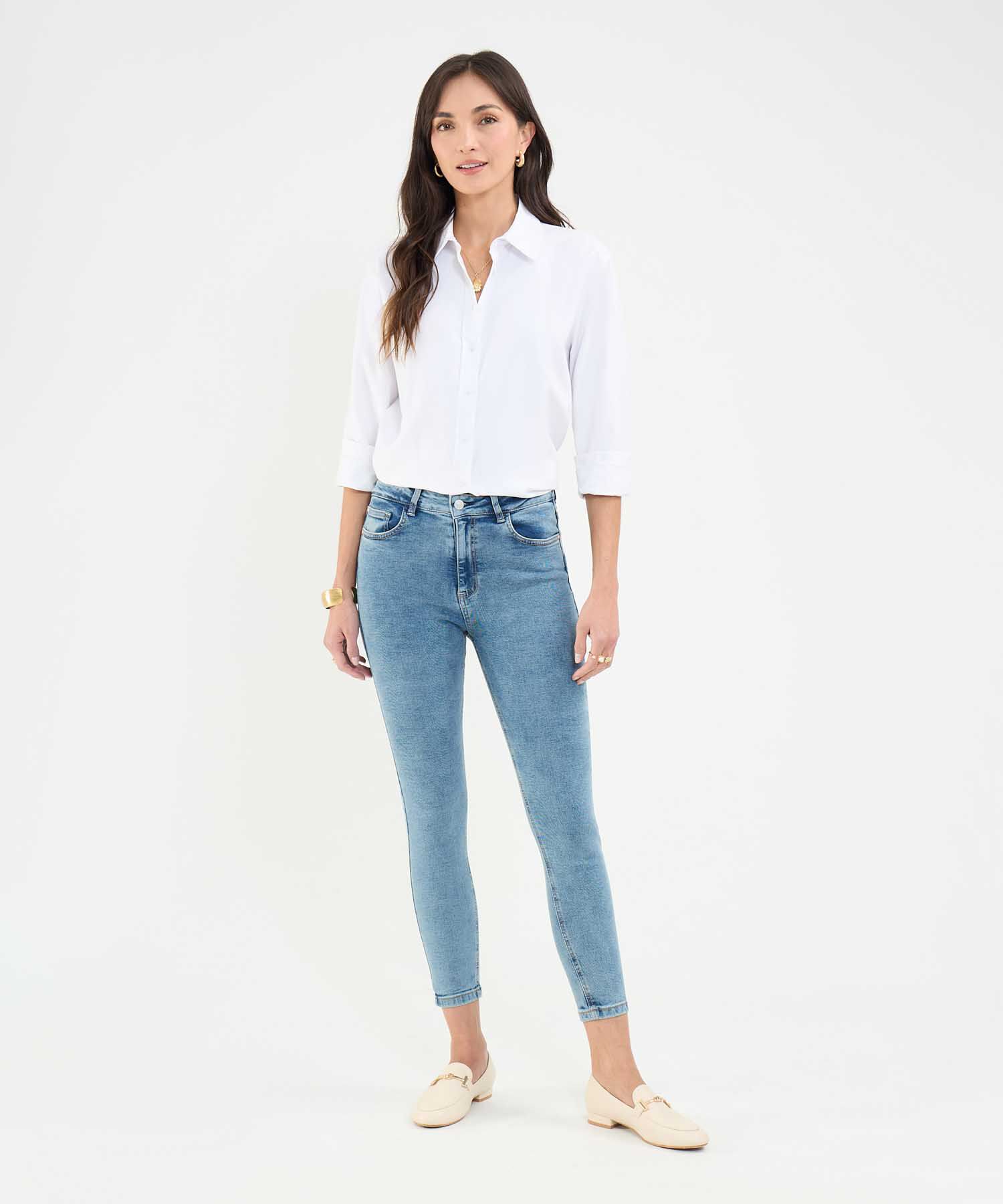 Jeans Skinny Tono Claro