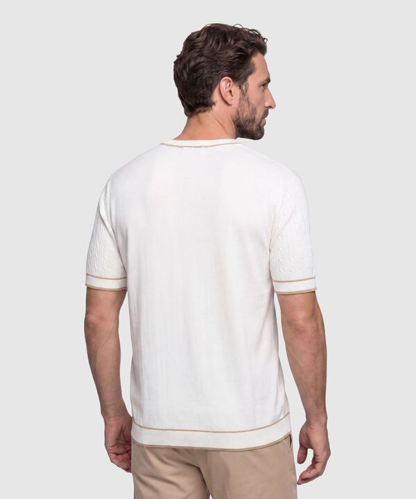Camiseta Texturizada Manga Corta Para Hombre