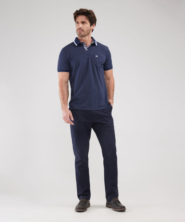 Polo Estampada Regular Fit