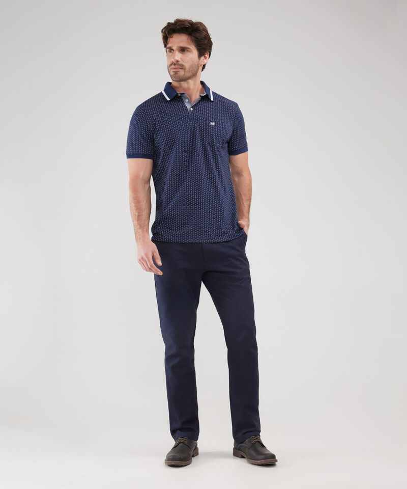 Polo Estampada Regular Fit